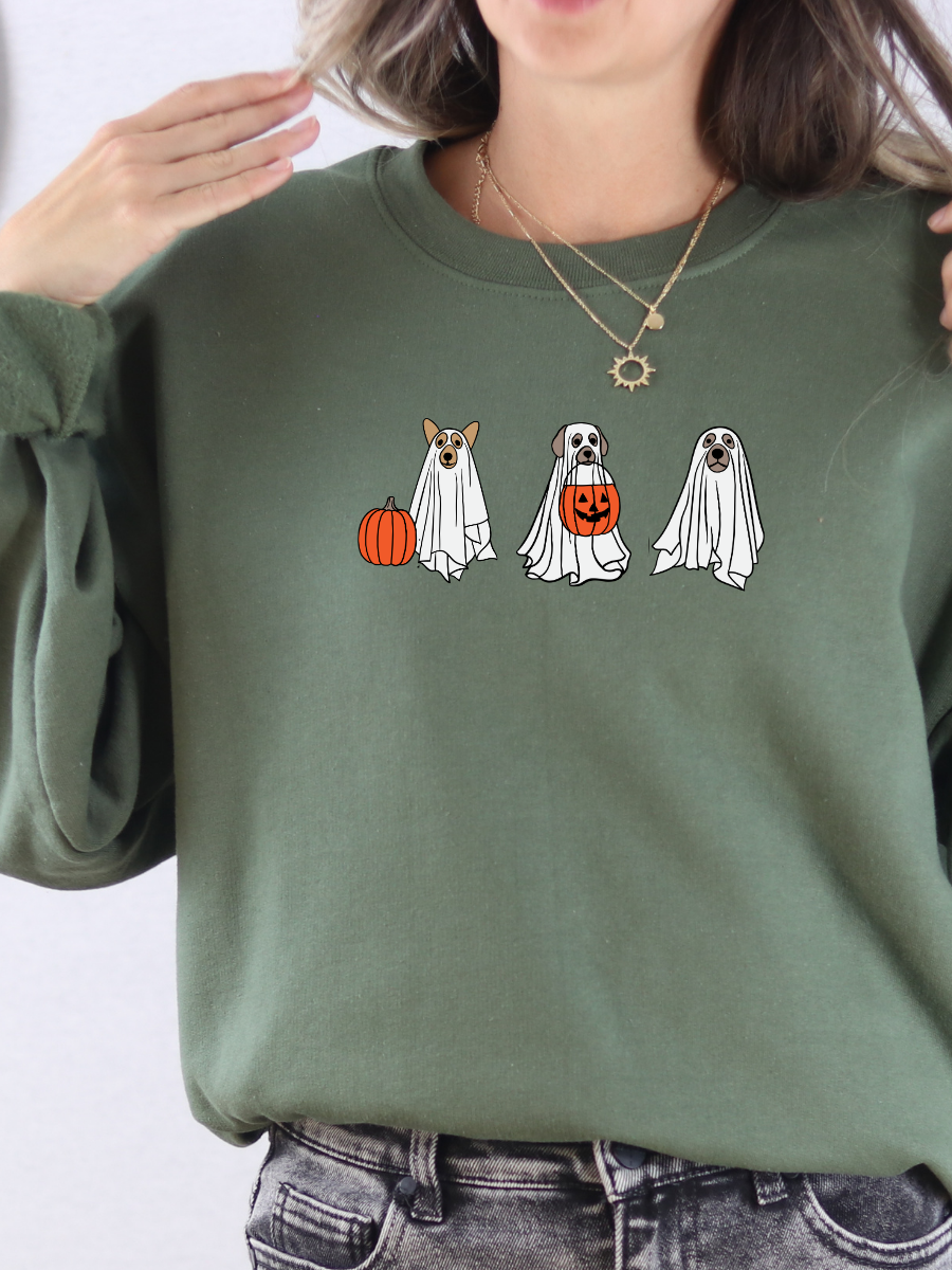 Dog ghost sweatshirt