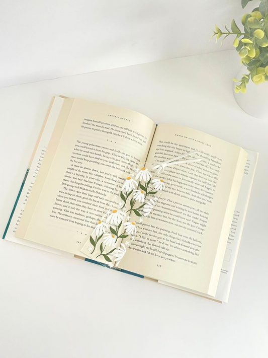 Abstract flower bookmark