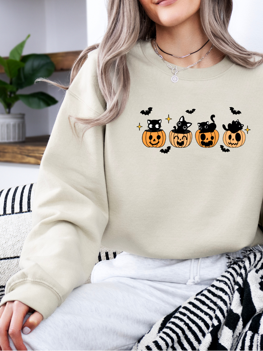 Pumpkin cat sweatshirt