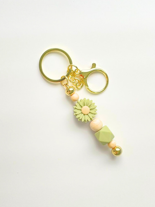 Daisy vintage keychain (lemon orange)